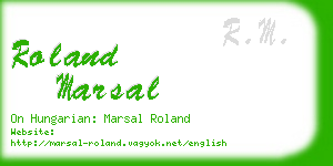 roland marsal business card